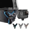 Lupholue Motorcycle Helmet Chin Strap Mount Compatible with GoPro Hero 12, 11, 10, 9, 8, 7, (2018), 6, Hero Black, Insta 360, Session, Xiaomi Yi, SJCAM (Blue) view 1