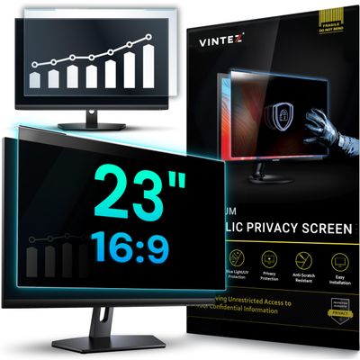 Acrylic 23 Inch Computer Privacy Screen Filter for Widescreen Computer Monitors - 20.6" x 12" (524 x 306mm) - Monitor Frame Hanging Type