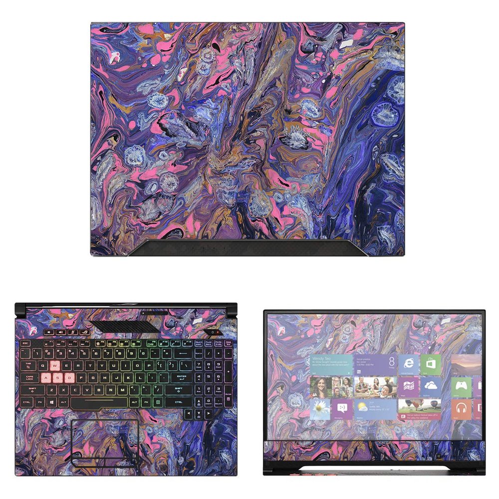 Decalrus - Protective Decal Paint Skin Sticker for Asus ROG Strix Scar II GL504 (15.6" Screen) case Cover wrap ASrogStixScar2_15-233