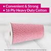 Oasis Supply 16 Ply Heavy Duty Cotton Bakers Twine, 2 mm x 750 Feet Gift Wrapping Twine (Pink) view 2