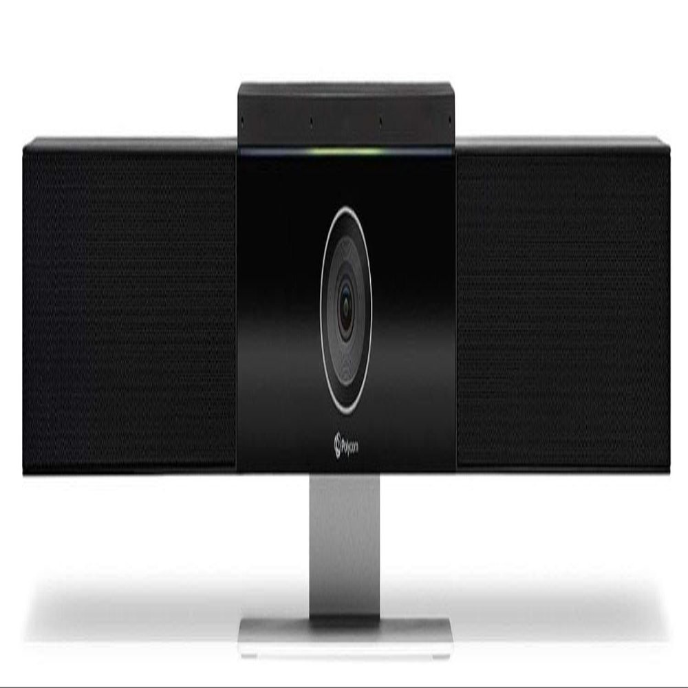 Polycom Audio/Video USB Soundbar with auto-Track 120-deg, 7200-85830-101 (with auto-Track 120-deg FOV 4K Camera,USB Stereo Speakerphone)
