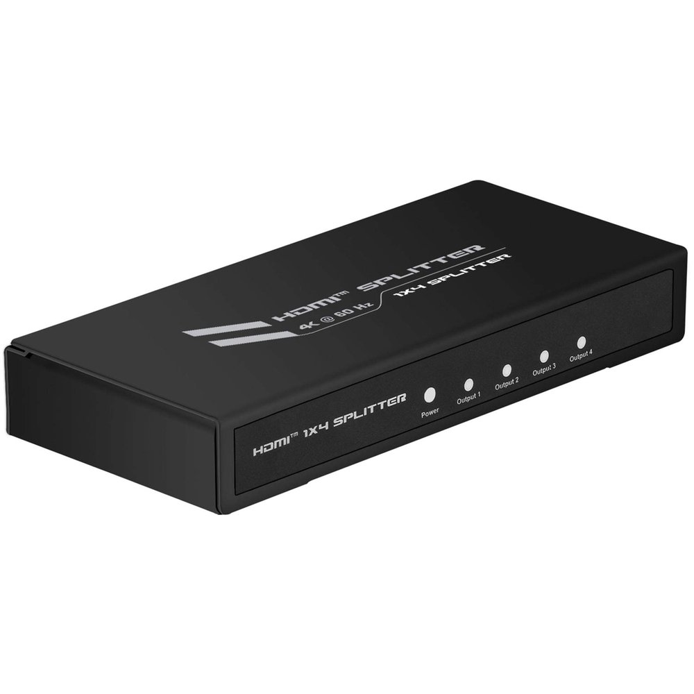 HDMI 2.0 Premium 4K 60 Hz 1-Input 4-Output HDCP 2.2 Amplified Splitter