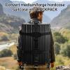 Baggex Store Premium Rugged Backpack Conversion System, Lockable Buckles,Zippered Pockets,Deluxe Padded Backplate Luggage Strap for 22-30 Inch Hardshell Case/Luggage/Suitcase view 3
