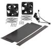Lowell FW2-KIT-VB Whisper Fan/Vent Blocker Kit for LWR Series; 2 x 4.7-Inch Whisper Fans, 50-CFM Each and Fan Guards; Standard Cord; Includes 3 Magnetic Vent Blockers, 0.60-Inch Thick Each view 1