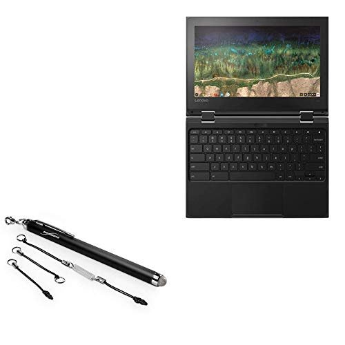 BoxWave Stylus Pen Compatible with Lenovo 500e Chromebook 3rd Gen (11.6 in) - EverTouch Capacitive Stylus, Fiber Tip Capacitive Stylus Pen - Jet Black