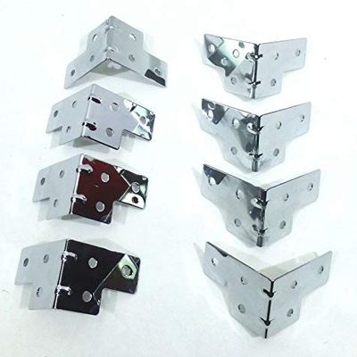 (8) Eight 6 Hole Medium Corner Brace for ATA Flight Case - Chrome Finish