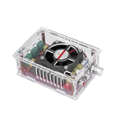 Amplifier Board, 2 * 100W Digital Power Audio Amp Amplifier Board High Power Class D Amplifier Board Module with Housing and Fan DC9-34V.
