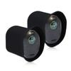 kwmobile 2X Skin Compatible with Arlo Ultra/Arlo Pro 3 / Pro 4 - Silicone Security Camera Case Outdoor CCTV Cover - Black view 1
