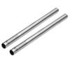 Bright Tangerine 9" Drumstix 15mm Sterling Titanium Support Rods, Pair view 1