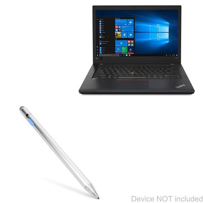 BoxWave Stylus Pen Compatible with Lenovo ThinkPad L480 with Touchscreen (14 in) - AccuPoint Active Stylus, Electronic Stylus with Ultra Fine Tip - Metallic Silver