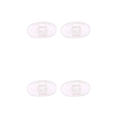 NicelyFit Clear Push-on Snap-in Nose Pads for Oakley Eyeglass Glass Frames Eyewear etc. (2 Pairs)