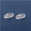 NicelyFit Clear Push-on Snap-in Nose Pads for Oakley Eyeglass Glass Frames Eyewear etc. (2 Pairs) view 2