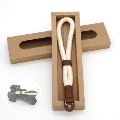 Comfortable Cotton Camera Hand Wrist Strap Compatible for Sony A7 A9 A6000 A6300 A6500 Fujifilm X-T30 X-T20 X-T3 X-T2 X70 ILCE M10 Mirrorless Cameras Safety Tether (Off-White)