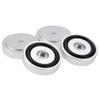 4Pcs Anti Vibration Amplifier Feet, 4010mm Aluminium Alloy Universal Copper Speaker Spikes Isolation Sand Blasting Amplifier Pads Feet (Silver) view 2