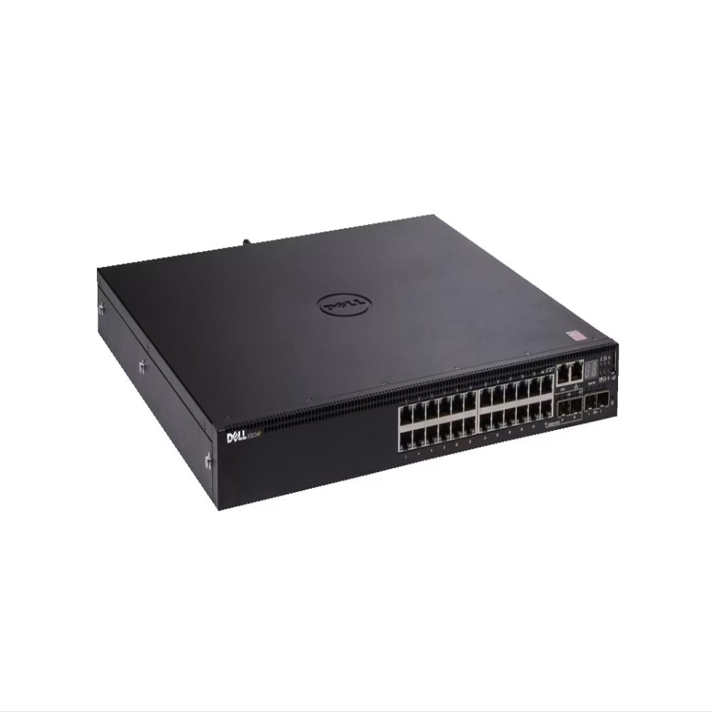 Dell Networking N3024P 24-Port PoE+ Gigabit Ethernet Managed Switch [No Rail Kit] (Renewed)