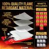 JJ CARE Fire Blanket 10 Pack with Hooks, 40" x 40" Flame Retardant Emergency Safety Cover for Home, Kitchen, Grill, Car, Office, Camping, High Heat Resistant view 2