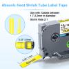 Absonic 3-Pack Compatible Heat Shrink Label Tape Replacement for Heat Shrink Tube HSe-611 HS611 HSe611 5.8mm Black on Yellow Tape for PTouch PT-E300 PT-E500 PT-E550W P750WVP E800W Label Maker view 2