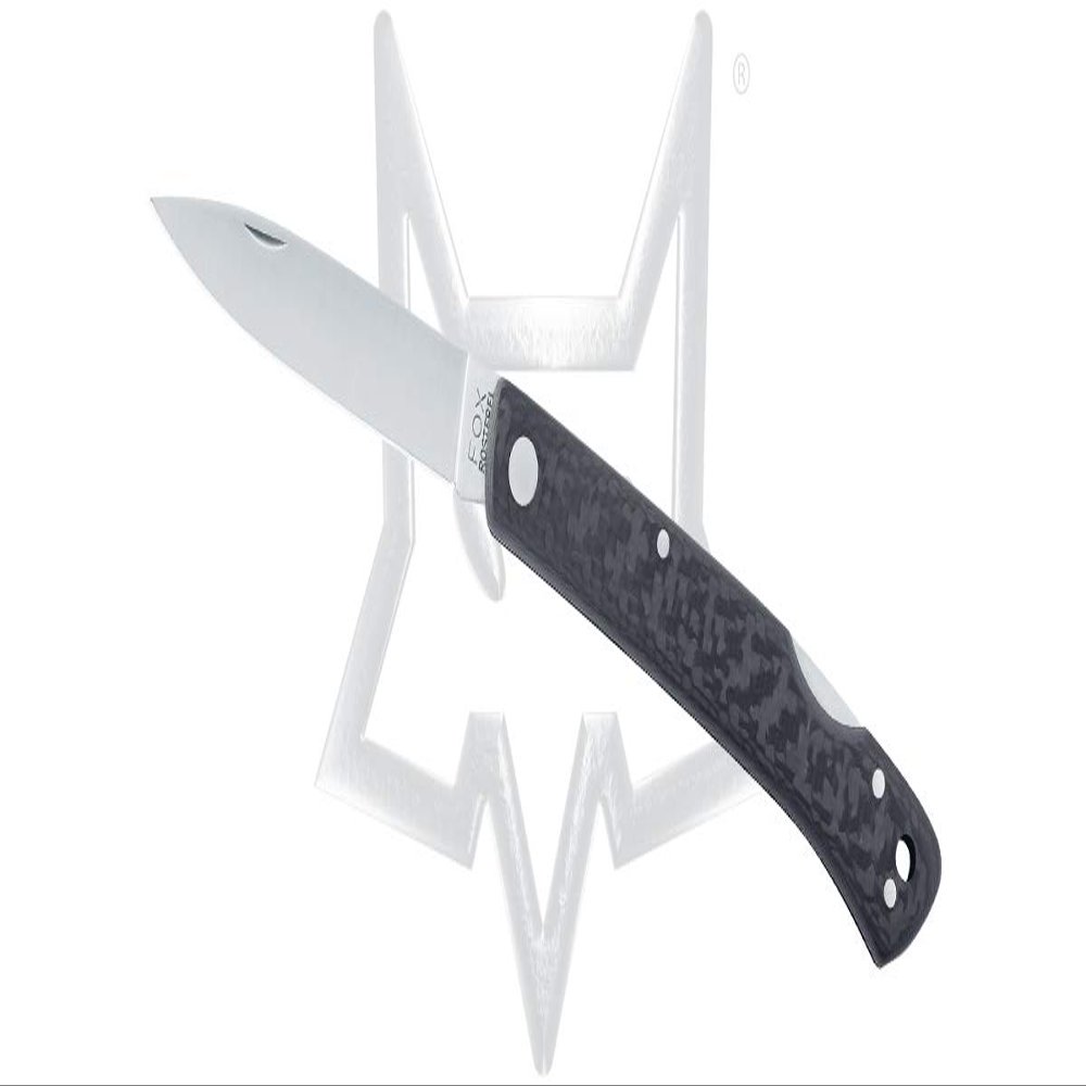 Fox Lockback 573CF 440C Stainless and Carbon Fiber Pocket Knife