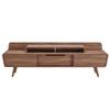 Modway Omnistand 74" Mid-Century Modern Low Profile Media Console Entertainment TV Stand in Walnut view 4