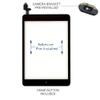JPUNG PUNG for iPad Mini 1/iPad Mini 2 Screen Replacement,A1432 A1454 A1455 A1489 A1490, Touchscreen Digitizer (Black), with Home Button, Full Repair Kit view 3