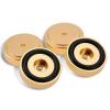 4Pcs Anti Vibration Amplifier Feet, 40 * 10mm Aluminium Alloy Universal Copper Speaker Spikes Pads Base Pad Isolation Sand Blasting Amplifier Pads Feet.(Gold) view 1