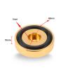 4Pcs Anti Vibration Amplifier Feet, 40 * 10mm Aluminium Alloy Universal Copper Speaker Spikes Pads Base Pad Isolation Sand Blasting Amplifier Pads Feet.(Gold) view 2