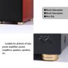 4Pcs Anti Vibration Amplifier Feet, 40 * 10mm Aluminium Alloy Universal Copper Speaker Spikes Pads Base Pad Isolation Sand Blasting Amplifier Pads Feet.(Gold) view 3