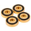 4Pcs Anti Vibration Amplifier Feet, 40 * 10mm Aluminium Alloy Universal Copper Speaker Spikes Pads Base Pad Isolation Sand Blasting Amplifier Pads Feet.(Gold) view 4