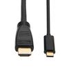 Tripp Lite USB C to HDMI Cable Adapter (M/Thunderbolt 3 HDMI Cable Adapter, Gen 1, Converter in Middle of Cable, 4K HDMI @ 60 Hz, 4: Black, 10 ft. (U444-010-H4K6BM) view 1
