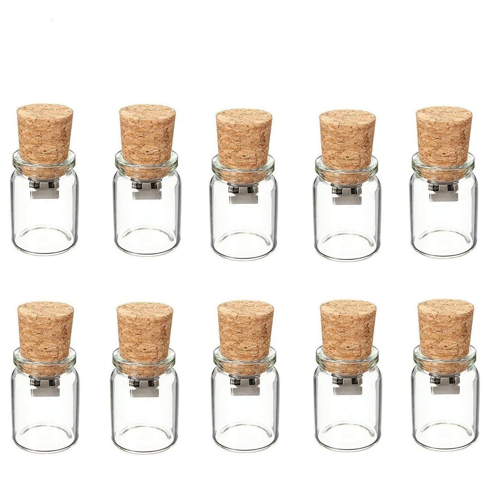 10PCS Cute Drift Bottle USB Flash Drive Memory Stick Storage U-Disk Xmas Gift (3.0, 64GB)