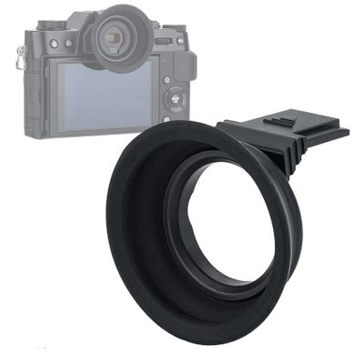 Kiwifotos KE-XT20 Large Soft Silicon Camera Eye Cup Eyepiece for Fuji X-T30 X-T20 X-T10, XT30 Eyecup Eye Piece, Hot Shot Eyecup Viewfinder, Eyeglass Users, Compatible with Fujfilm X-T30 X-T20 X-T10