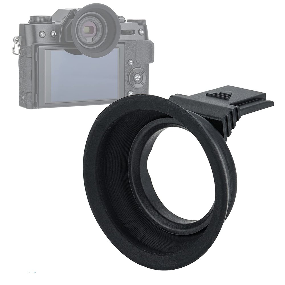 Kiwifotos KE-XT20 Large Soft Silicon Camera Eye Cup Eyepiece for Fuji X-T30 X-T20 X-T10, XT30 Eyecup Eye Piece, Hot Shot Eyecup Viewfinder, Eyeglass Users, Compatible with Fujfilm X-T30 X-T20 X-T10