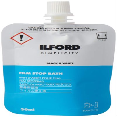 Ilford Simplicity Stop Bath, 30mL Sachet, 12-Pack