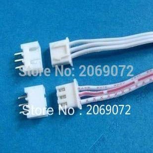 Davitu 10 pcs 3 Pin Connector leads Heade 2.54 mm L: 200mm