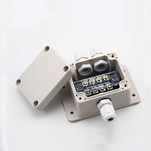 Davitu 635845mm Plastic Waterproof Outdoor Power Supply Cable Branch Box with Terminal 1 in 2 out