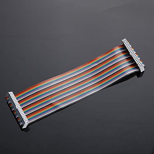 Davitu 40P Double Head Connecting Wire Coloured Row Line 30CM Terminal Winding Displacement Cable