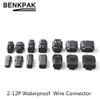 Onvas 1set 2P 3P 4P 6P 8p 10P 12P Male Female Electrical Waterproof Electrical Wire Connector Plug - (Color: 12p 1set) view 2