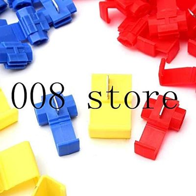 Onvas Quantity: 20pcs in one pack Safety insulator tap Easy crimping with normal tool Quick installation without striping wire job - (Color: R40 B40 Y20)