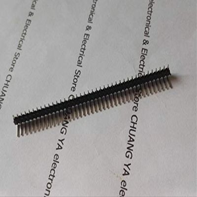 Onvas 2.0mm 1*40P 2*40Pin pin header / female header / single or double row / copper Straight or Curved needle - (Color: 1x40 pin Curved)