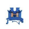 Davitu 5pcs UK-2.5B Rail Mounting Terminal Connector Blocks 0.2-2.5mm Red/Gray/Blue - (Color: 5PCS BLUE) view 2