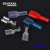 Davitu 100pcs 6.3mm Crimp Terminal 50 Female Spade Connector with 50 Case - (Color: 50 case50 female) view 2