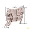 Davitu 10pcs/bag Terminal ZDU1.5 rail Wiring board connector terminals Wire Cable Terminal view 3