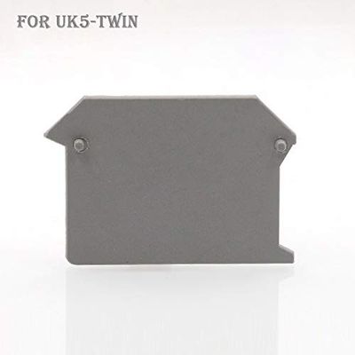 Davitu 20pcs End Plate Wire Cable Terminal fittings Terminal Baffle For UK5-TWIN