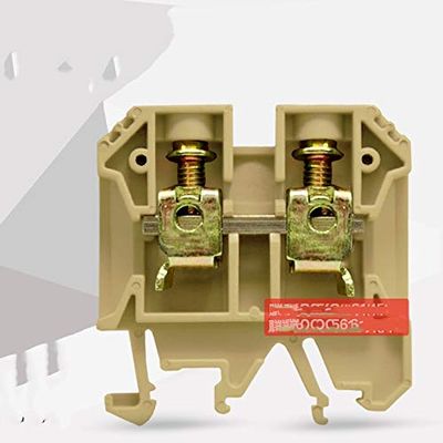 Davitu 50pcs / box SAK25EN JXB-25/35 DIN rail universal class wire cable Terminal double-deck Wire Cable Terminal