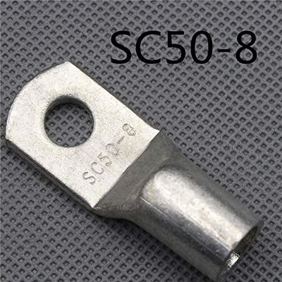 Davitu 1piece SC(JGK)50-8 tinned copper cable lugs crimp type Electric power fittings equipment contact B type