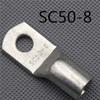 Davitu 1piece SC(JGK)50-8 tinned copper cable lugs crimp type Electric power fittings equipment contact B type view 1