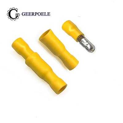 Davitu 20 pais/lot MPD (FRD)5.5-195 Bullet Male And Female 24A Terminal Plug Crimp Wire Cable Connector Electric Wire Adapter Blocks - (Color: YELLOW)