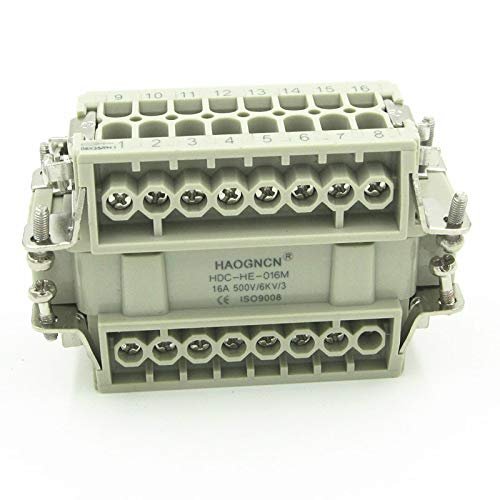Davitu HDC-HE-016-M/F HAOGNCN Heavy Duty connector 16 pin 16A rectangular connector hot runner
