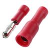 Davitu 100x Cable lugs Round sockets + Round connector crimp Set Red - (Color: Red) view 3