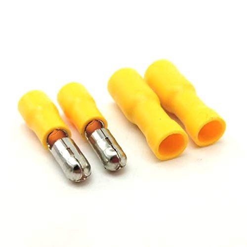 Davitu 50Pcs Red Male Female Bullet Insulated Connector Crimp Terminals Wiring Cable Plug FRD1.25-156 FRD1-156 MPD1.25-156 MPD1-156 - (Color: FRDMPD5-195)